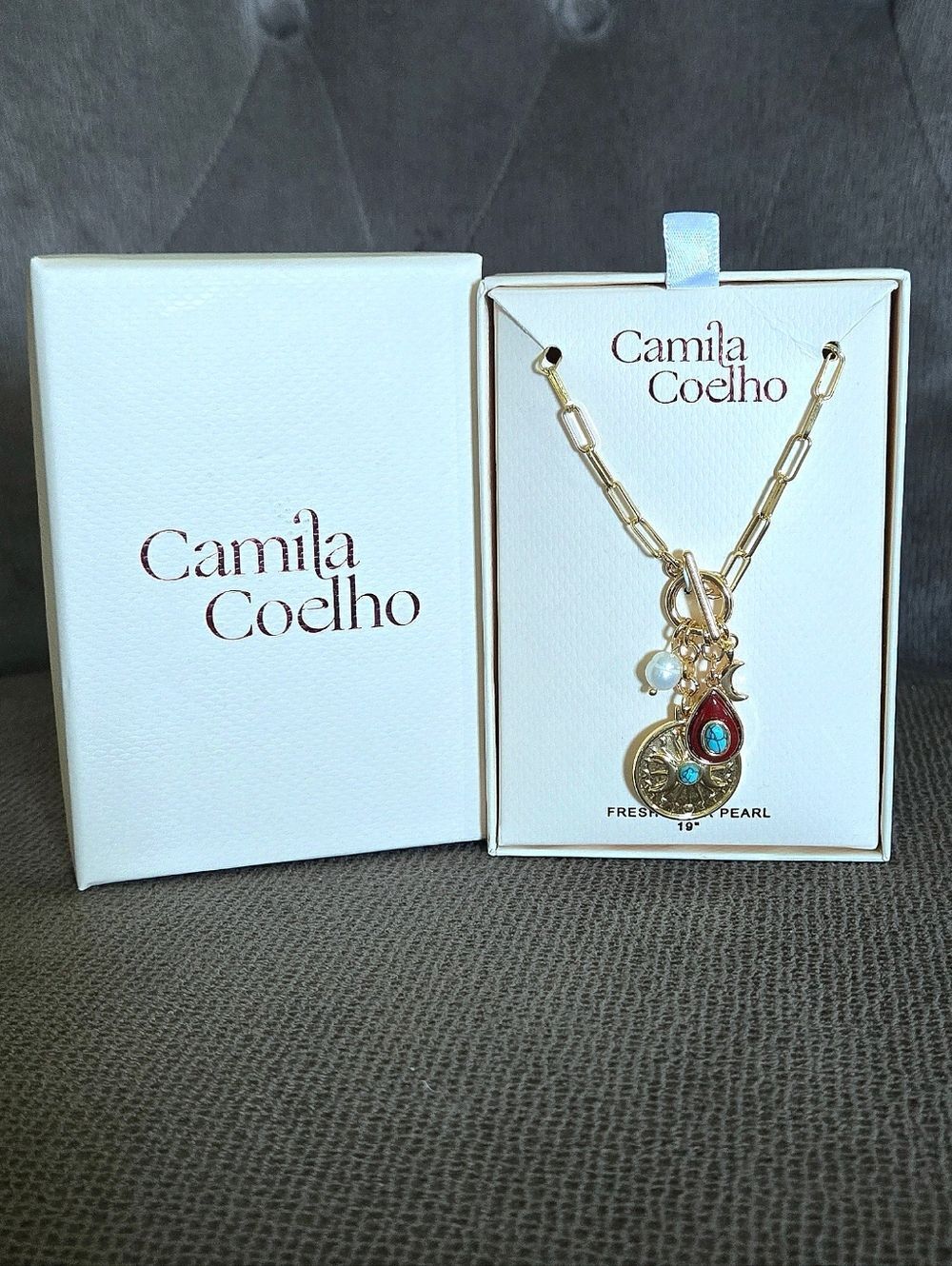 Camila Coelho Quadruple4️⃣ Charm Necklace - NIB - Picture 15 of 16